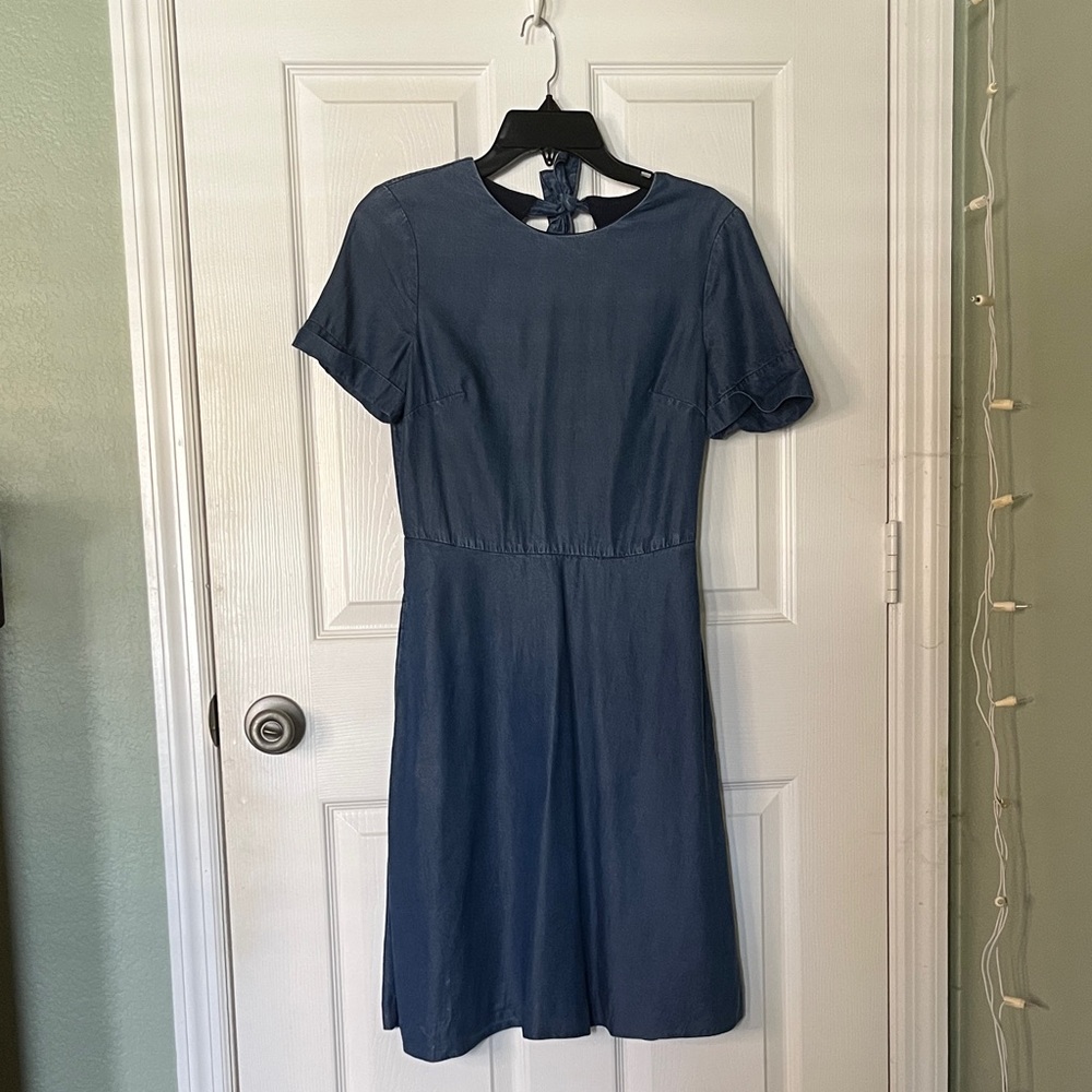 Banana Republic Classic Blue Midi Dress